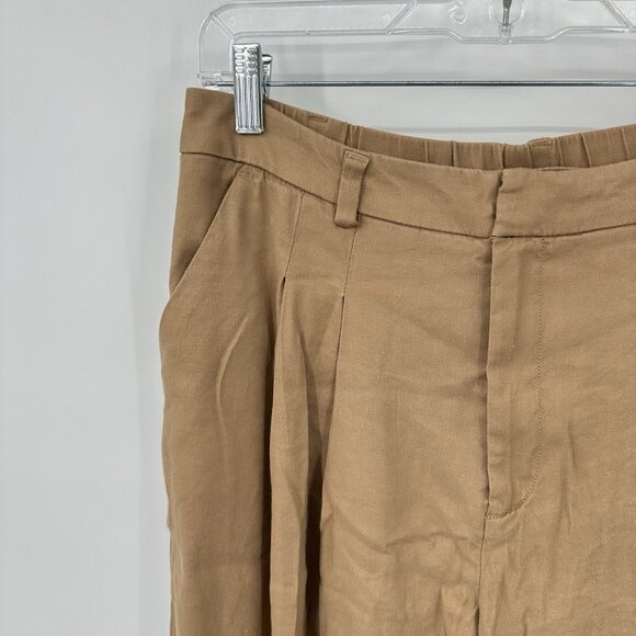 Anthropologie The Avery Pleated Wide-Leg Trousers MEDIUM Maeve Linen Edition - Picture 8 of 15